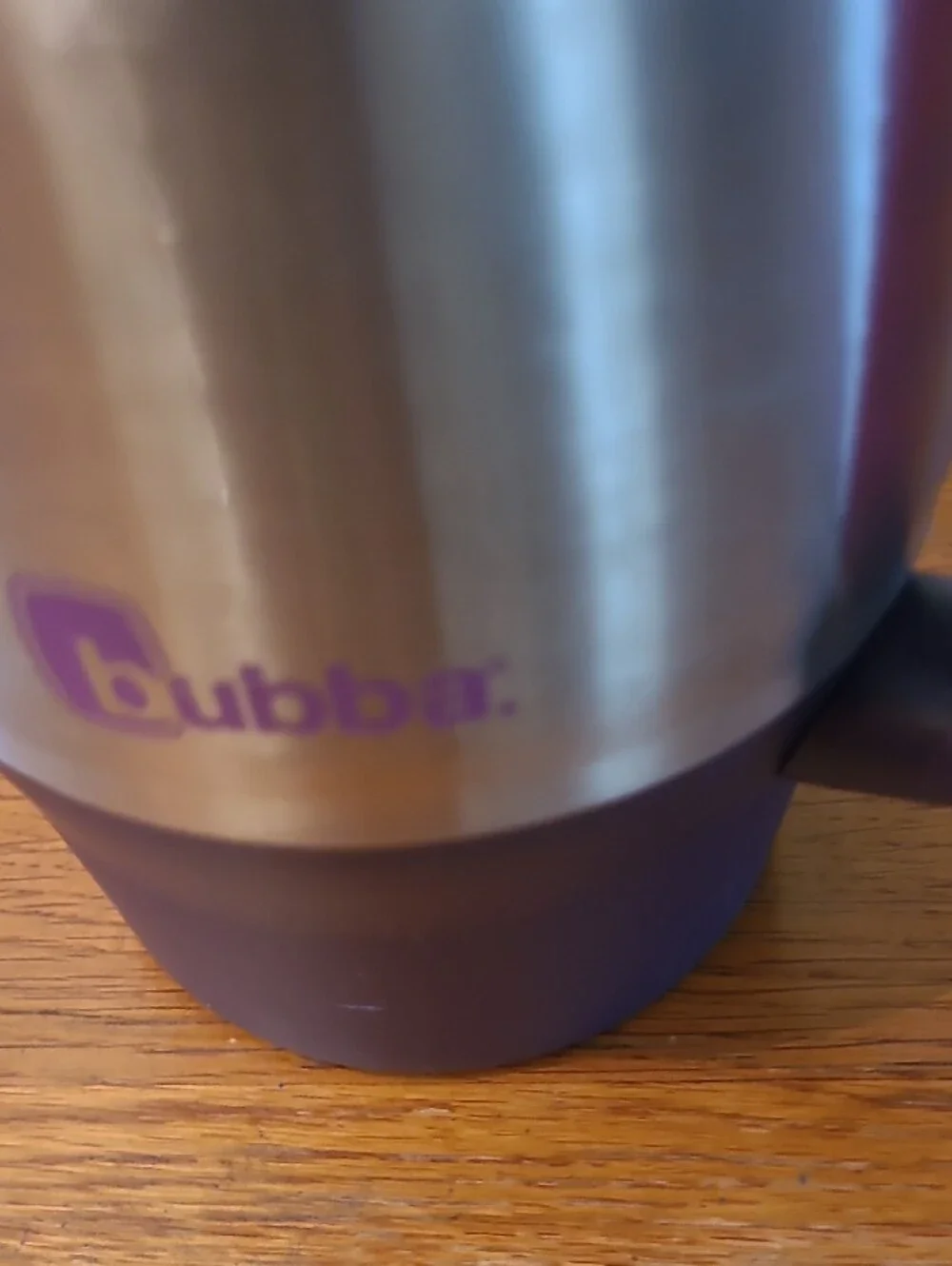 Bubba Stainless Steel Travel Mug - Purple  Accents.